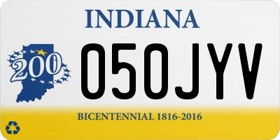 IN license plate 050JYV