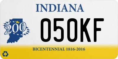 IN license plate 050KF