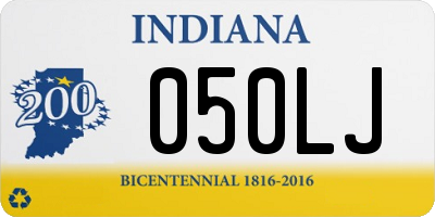 IN license plate 050LJ