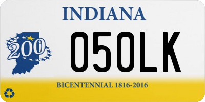 IN license plate 050LK
