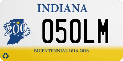 IN license plate 050LM