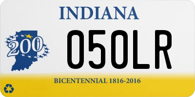 IN license plate 050LR