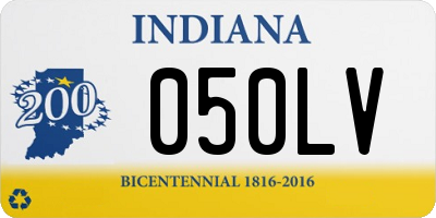 IN license plate 050LV