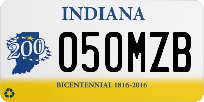 IN license plate 050MZB