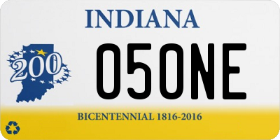 IN license plate 050NE
