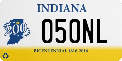 IN license plate 050NL