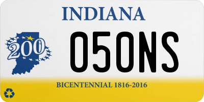 IN license plate 050NS