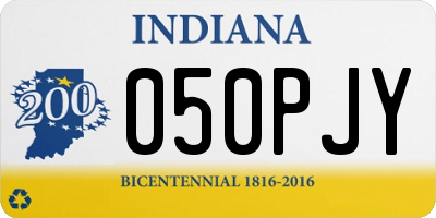 IN license plate 050PJY
