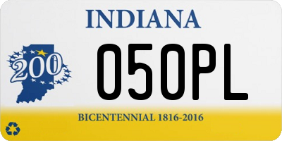 IN license plate 050PL