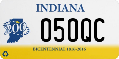 IN license plate 050QC