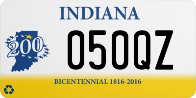 IN license plate 050QZ