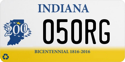 IN license plate 050RG