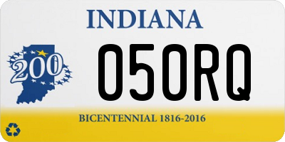 IN license plate 050RQ