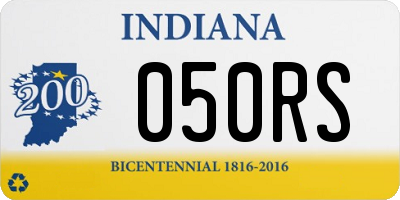 IN license plate 050RS