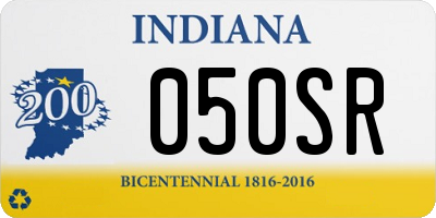 IN license plate 050SR