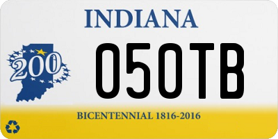 IN license plate 050TB
