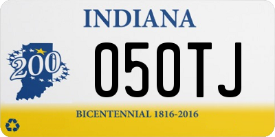 IN license plate 050TJ