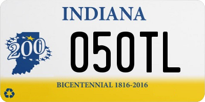 IN license plate 050TL