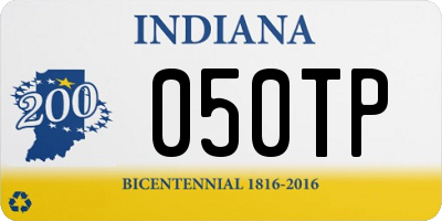 IN license plate 050TP