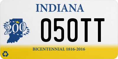 IN license plate 050TT