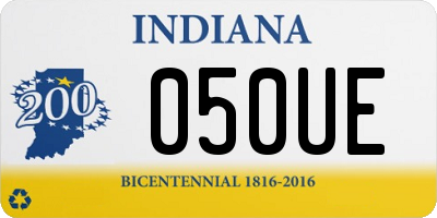 IN license plate 050UE
