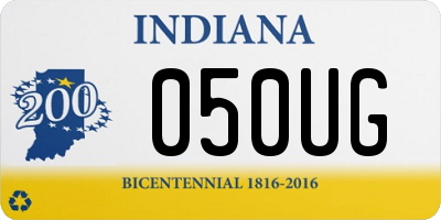 IN license plate 050UG