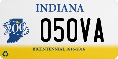 IN license plate 050VA