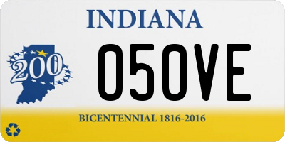 IN license plate 050VE