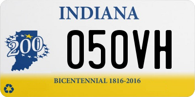 IN license plate 050VH