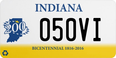 IN license plate 050VI
