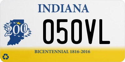 IN license plate 050VL