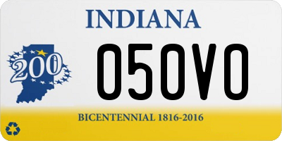 IN license plate 050VO