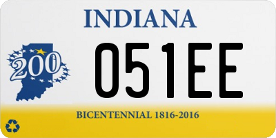 IN license plate 051EE