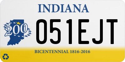 IN license plate 051EJT