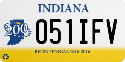 IN license plate 051IFV