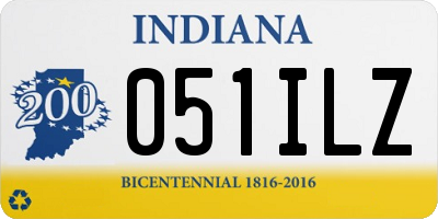 IN license plate 051ILZ