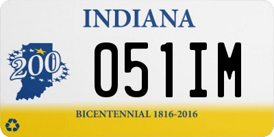 IN license plate 051IM