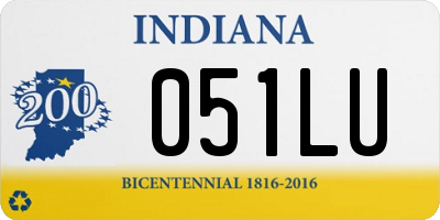 IN license plate 051LU