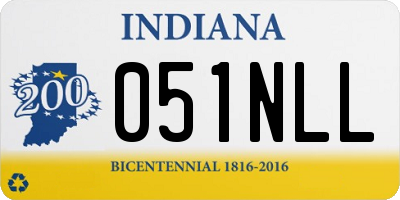 IN license plate 051NLL