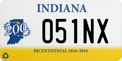 IN license plate 051NX