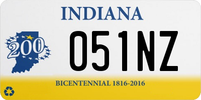 IN license plate 051NZ