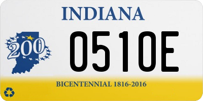 IN license plate 051OE