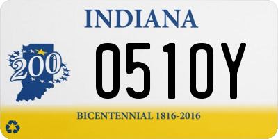 IN license plate 051OY