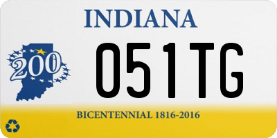 IN license plate 051TG