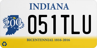 IN license plate 051TLU
