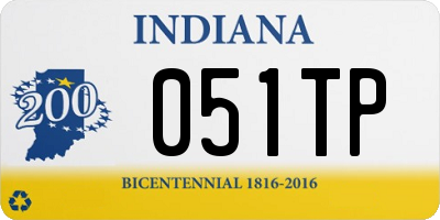 IN license plate 051TP