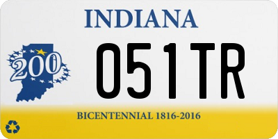 IN license plate 051TR