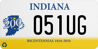 IN license plate 051UG