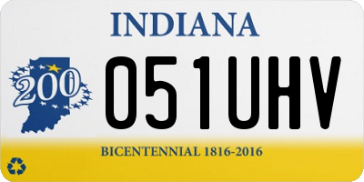 IN license plate 051UHV