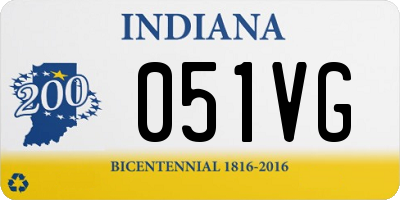 IN license plate 051VG